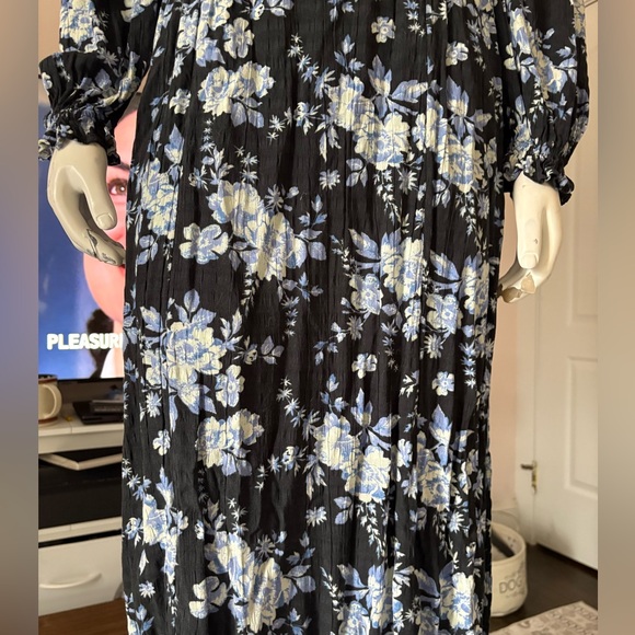 Free People | Jaymes Midi Floral Y2K Bohemian Western Summer Leg Slit Dress - Picture 6 of 9